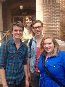 Josh and his theatre crew! 